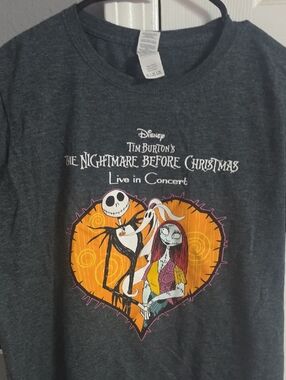 Disney The Nightmare Before Christmas Live in Concert Graphic Tee - Charcoal